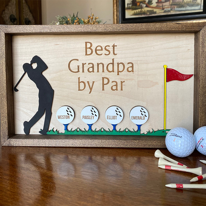 Personalized dad golf logo