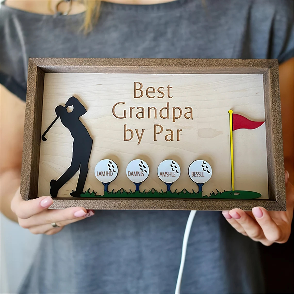 Personalized dad golf logo